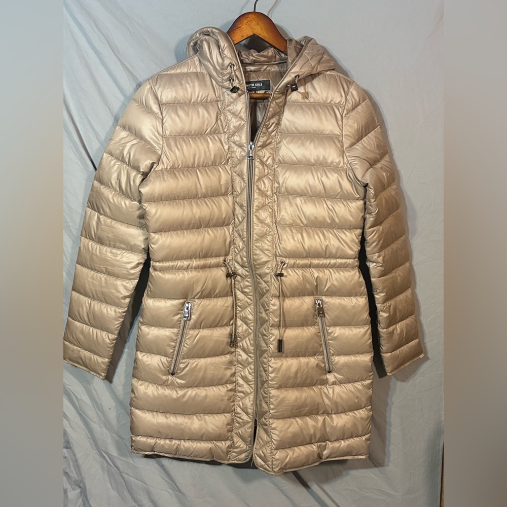 NWOT  Kenneth Cole Light Tan Puffer Jacket